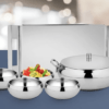 Shri & Sam Stainless Steel Farm House Serving Set of 6 Pieces
